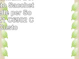igadgitz Premium Borsa Manicotto Sacchetto Nero Pelle per Sony Xperia Z1 C6902 C6903