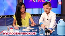 Anson Wong, boy genius, demonstrates rapid color changing experiment