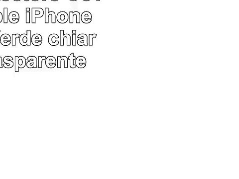 Horny Protectors Cover per Apple iPhone 4 colore Verde chiaroNeroTrasparente