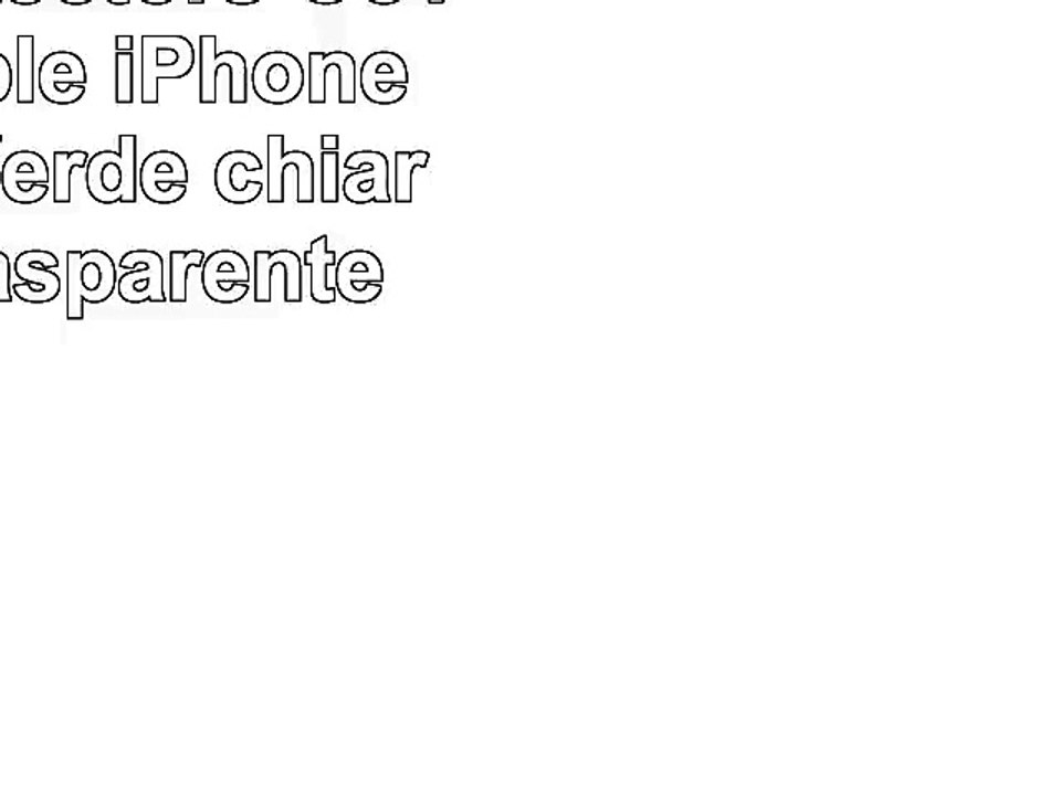 Horny Protectors  Cover per Apple iPhone 4 colore Verde chiaroNeroTrasparente