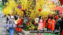 Bài Ca Tết Cho Em (Tone Nam) KARAOKE NHẠC SỐNG BEAT VÍP MỚI NHẤT 2018