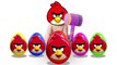 Baby eating an egg with Angry Birds  Baby turns into Angry Birds Finger Family Surprise Eggs