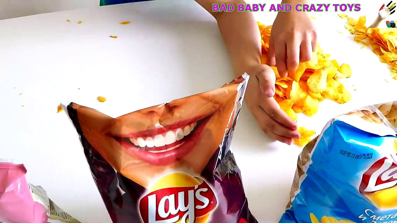 Learn Colors With Potato Chips for Children, Toddlers and Babies _ Bad