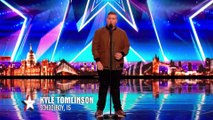 Golden Buzzer .. Kyle Tomlinson proves David wrong .. Auditions Week 6..Britain’s Got Talent 2017