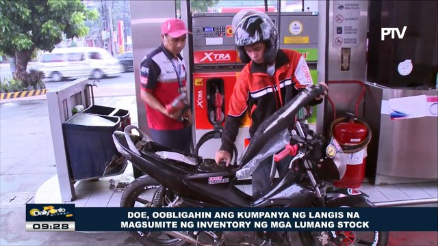 DOE, oobligahin ang mga kumpanya ng langis na magsumite ng inventory ng mga lumang stock