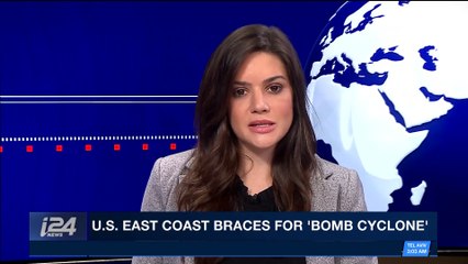 i24NEWS DESK | U.S. East Coast braces for 'bomb cyclone' |  Wednesday, January 3rd 2018
