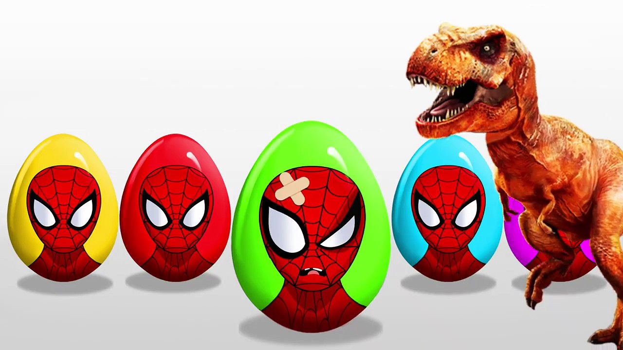 SURPRISE EGGS! LEARN COLORS! SPIDERMAN! Kinder Surprise! Mo