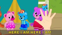 Mega Gummy Bear crying jumping on the trampoline finger family song for childre