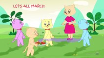 Head, Shoulders, Knees & Toes - Nursery Rhymes by Cutians™ - The Cute Kittens