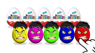 20 Surprise Eggs HULK, Kinder Surprise! Cars 3! Thomas!
