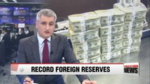 South Korea's FX reserves mark US$389 bil. in Dec. 2017