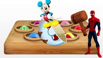 Learn Colors! Surprise Eggs! Spongebob! Spiderman! Masha and the Bear! Paw Patrol! McQueen-