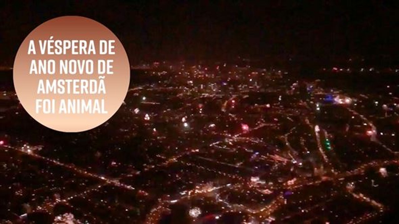 A véspera de Ano Novo de Amsterdã foi animal