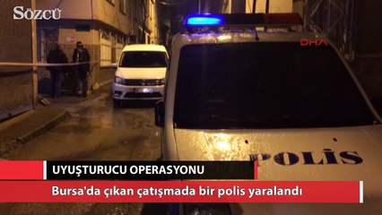 Скачать видео: Bursa'da uyuşturucu operasyonunda çatışma çıktı: 1 polis yaralı