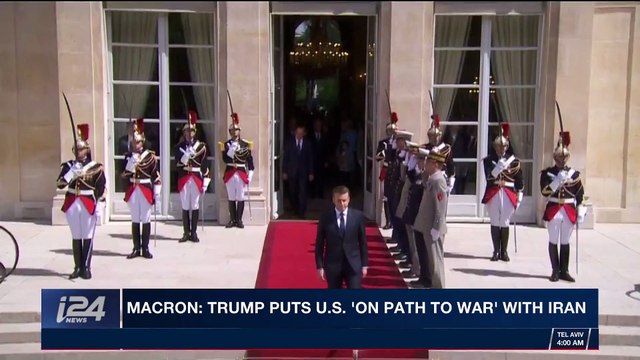 i24NEWS DESK | Macron: Trump puts U.S. on 'path to war' with Iran | Thursday, January 4th 2018