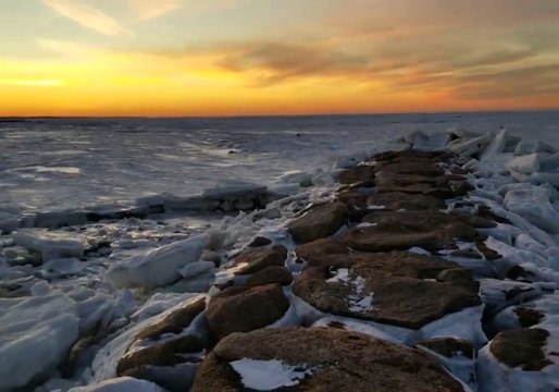 Video Shows Cape Cod Bay Frozen Over as Nor'easter Hits Eastern United States