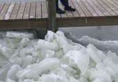 Ice Shoves Form on North Carolina's Outer Banks