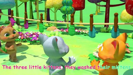 Three Little Kittens _ Nursery Rhymes & Kids Songs - ABCk