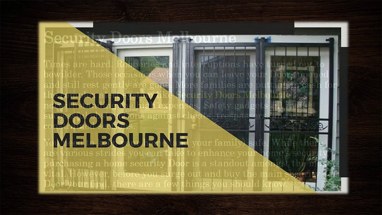 Buying guide for the best Security Doors