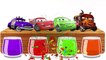 Lightning McQueen Bathing Colors Fun   Colors for Children to Learn with Lightning McQueen C