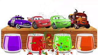 Lightning McQueen Bathing Colors Fun   Colors for Children to Learn with Lig