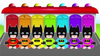 Learn Colors Baby Batman ! Talking Angela ! Thomas the Train ! Surpri
