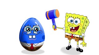 SPONGEBOB SURPRISE EGGS for Kids Learn Colors TOYS  Cars Cartoon for Todd