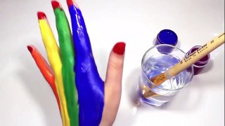 Learn Colors for Children Body Paint Finger Family Song Nursery R