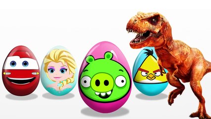 SURPRISE EGGS! Talking Tom! McQueen cars! Frozen Elsa!