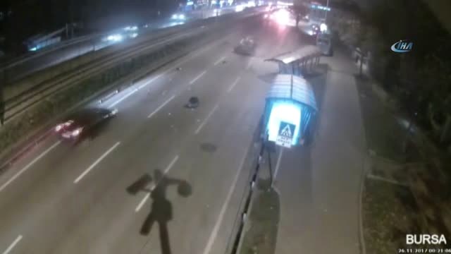 Bursa'da Facia Böyle Teğet Geçti