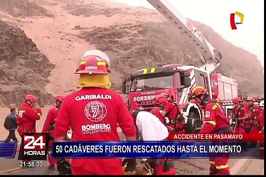 Accidente en Pasamayo: 50 cadáveres fueron rescatados hasta el momento