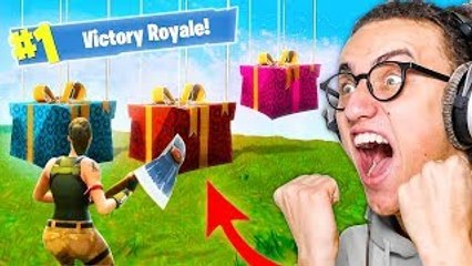 KWEBBELKOP-LOOTING RARE PRESENT DROPS! (Fortnite Battle Royale)