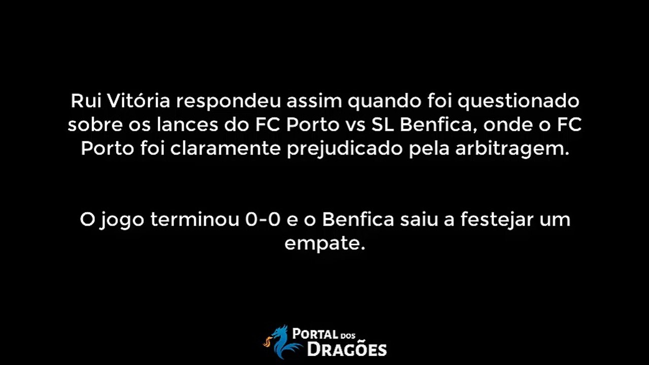 A hipocrisia de Rui Vitória