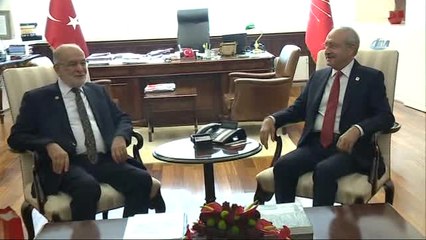 Kılıçdaroğlu ile Karamollaoğlu Görüşmesi Başladı