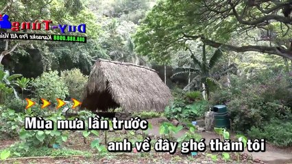 Karaoke - Hai Mùa Mưa - Nhạc Sống Hay Nhất 2018