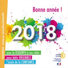 carte voeux 2018 DSDEN95