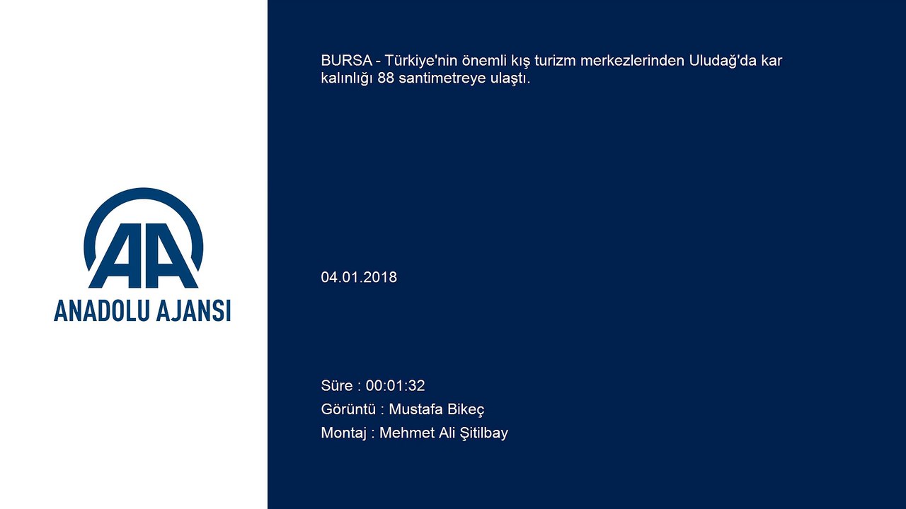 Uludağ'da kar kalınlığı 88 santimetre - BURSA