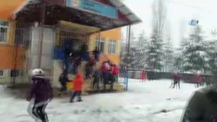 Kahramanmaraş’ın kuzey ilçelerinde kar sevinci