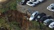 Ataşehir Belediyesinin Otoparkında Toprak Kaydı! Araçlar Kurtarılıyor