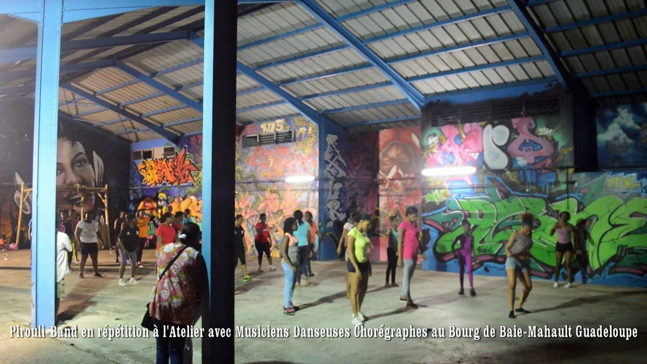 Pirouli Band a l Atelier avec Danseuse Chorégraphe Baie-Mahault 03 01 2018