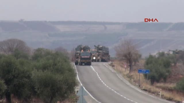 Kilis- Suriye Sınırına Askeri Sevkiyat