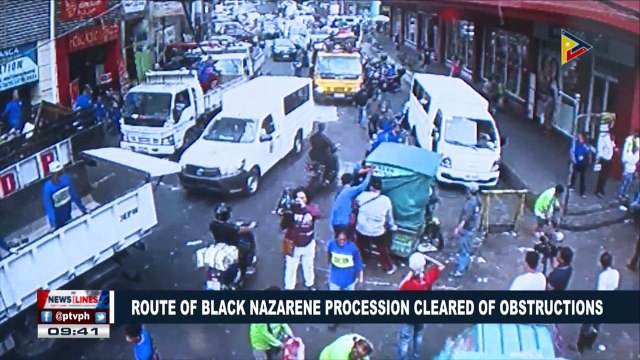 NEWS | Route of Black Nazarene procession cleared of obstructions #Traslacion2018