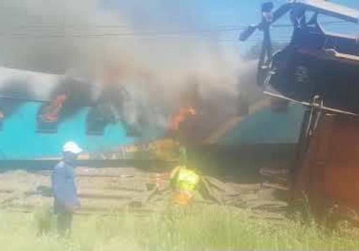 Casualties Reported After Train Derails and Catches Fire in South Africa