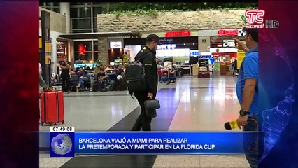 Barcelona viajó a Miami para realizar la pretemporada y participar en la Florida Cup