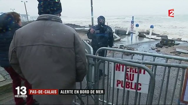 Pas-de-Calais : alerte en bord de mer après la tempête Eleanor