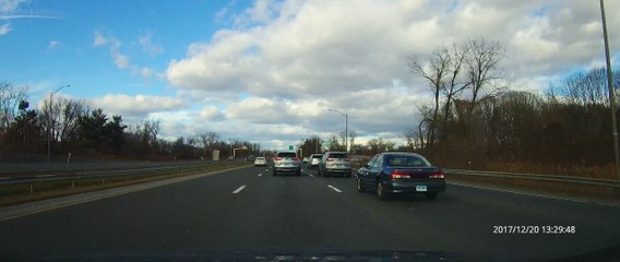 Driver makes unsafe lane changes