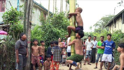 Birmanie: jeux de rue pour le 70e anniversaire de l'indépendance