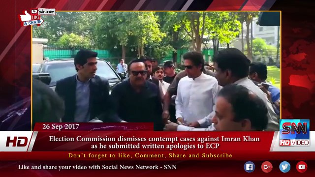 Election Commission dismisses contempt cases against Imran Khan as he submitted written apologies to ECP
