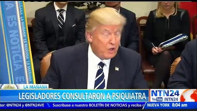 Una docena legisladores de EE. UU. consultó a un psiquiatra sobre la salud mental de Donald Trump