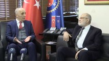 SP Genel Başkanı Karamollaoğlu, Türk-İş Genel Merkezi'ni ziyaret etti (2) - ANKARA
